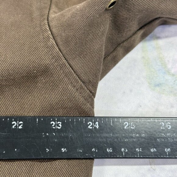 Vintage Ashton Cove Men's Barn Chore Utility Jacket Coat M Brown Plaid Lined - Picture 7 of 16